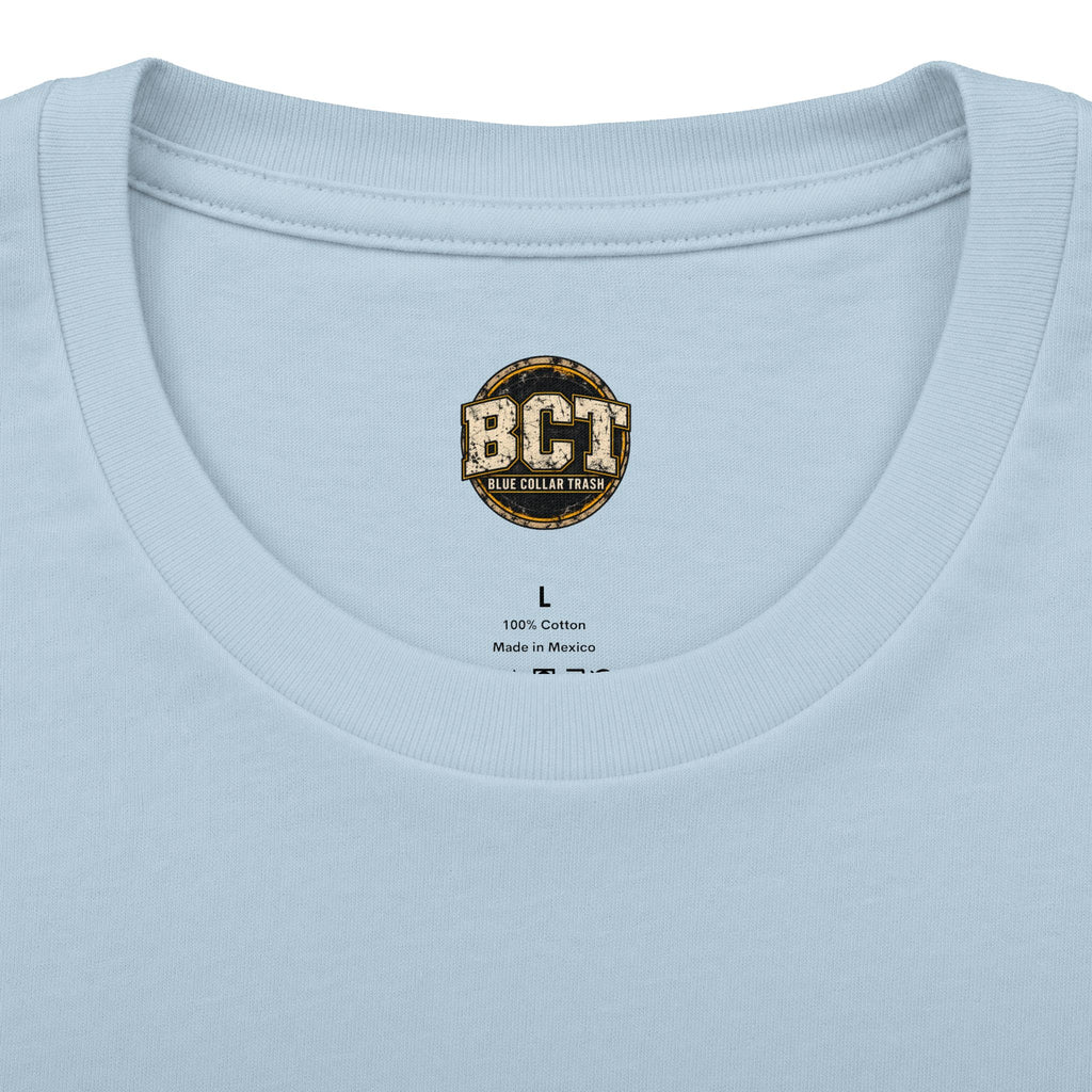 Built on Blood and Sweat Shirt | Heavy Equipment & American Flag Tee