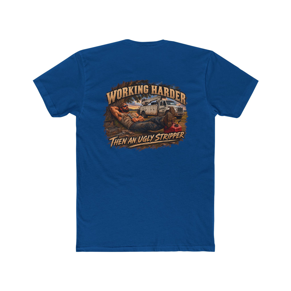 Working Harder Than an Ugly Stripper Shirt | Funny Mechanic Tee