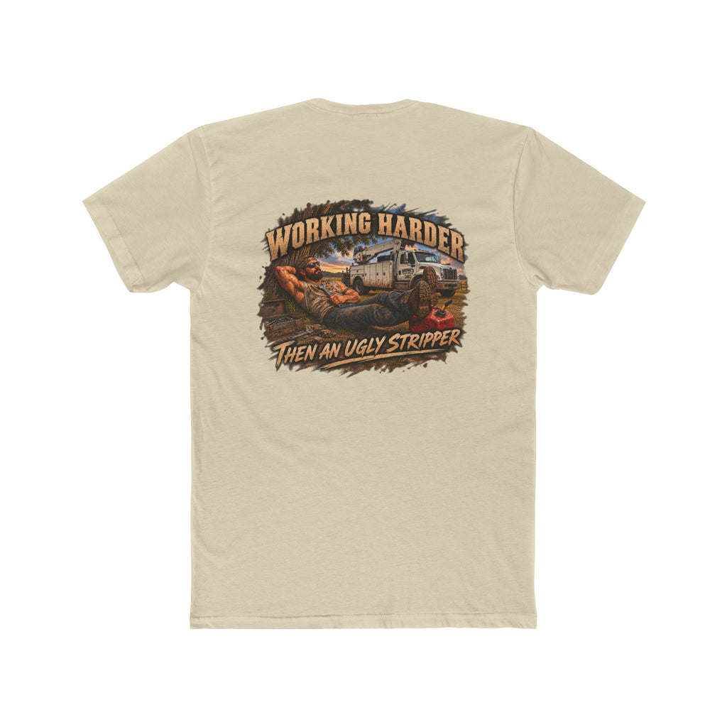 Working Harder Than an Ugly Stripper Shirt | Funny Mechanic Tee