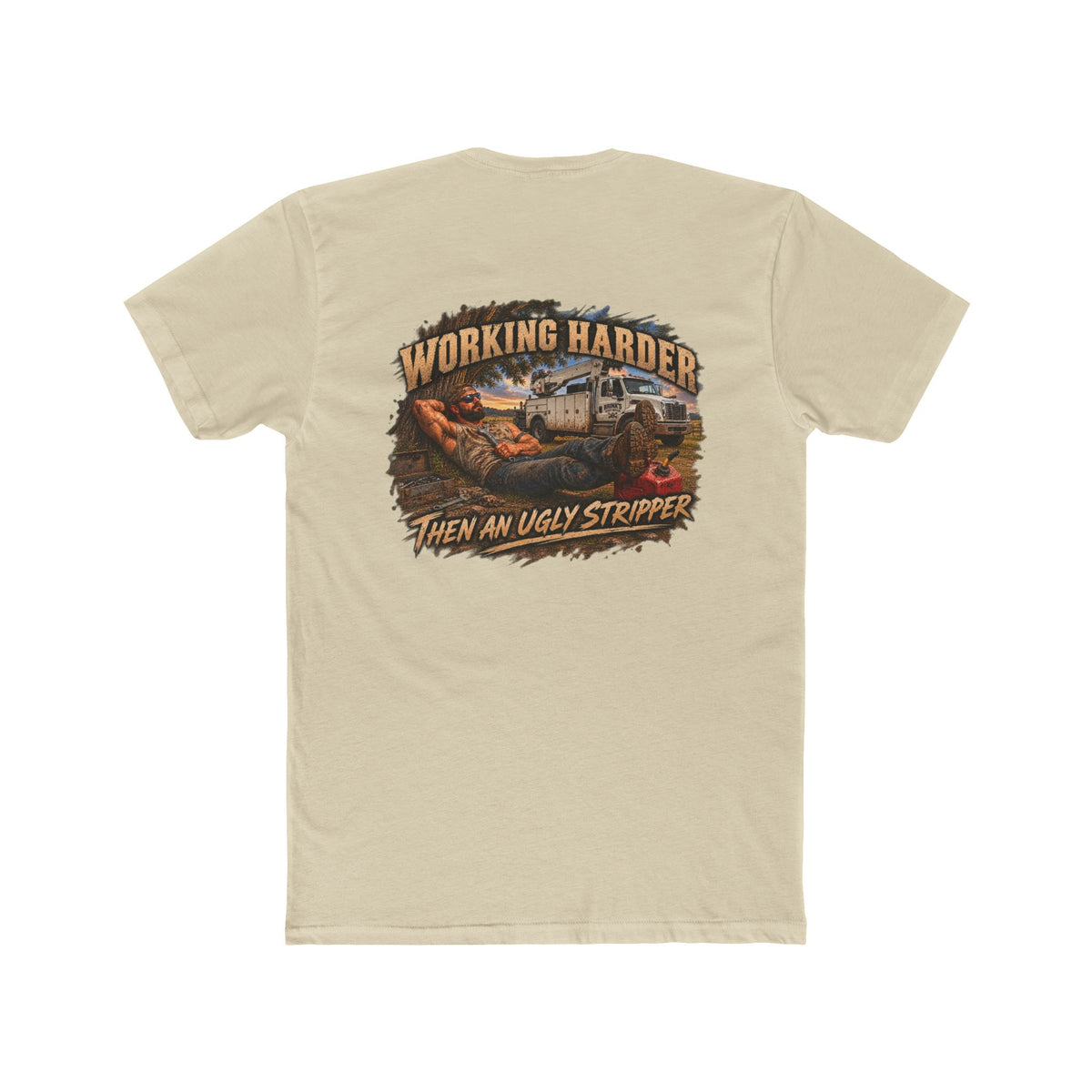 Working Harder Than an Ugly Stripper Shirt | Funny Mechanic Tee