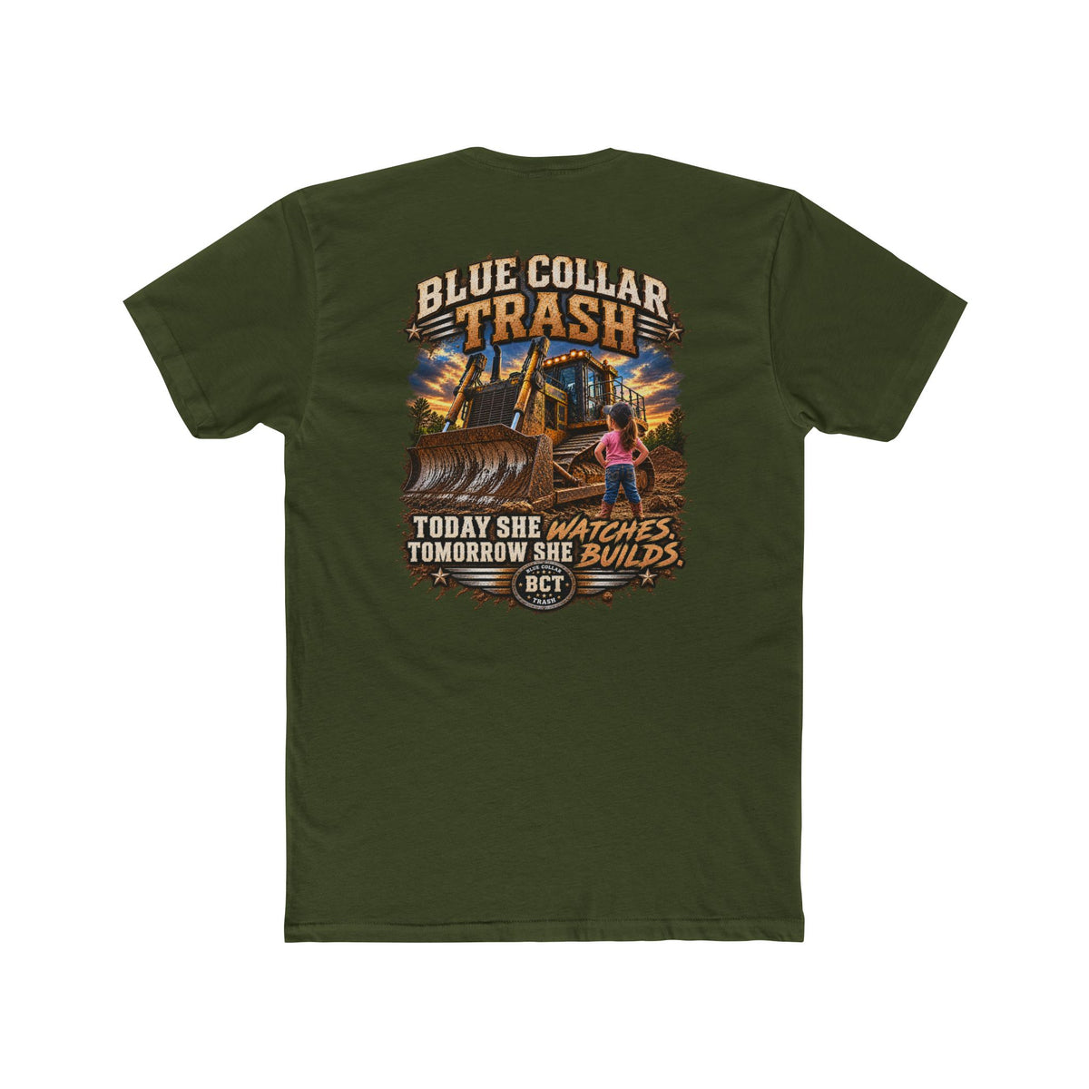 Girl Dad Heavy Equipment Shirt |Today She Watches Tomorrow She Builds