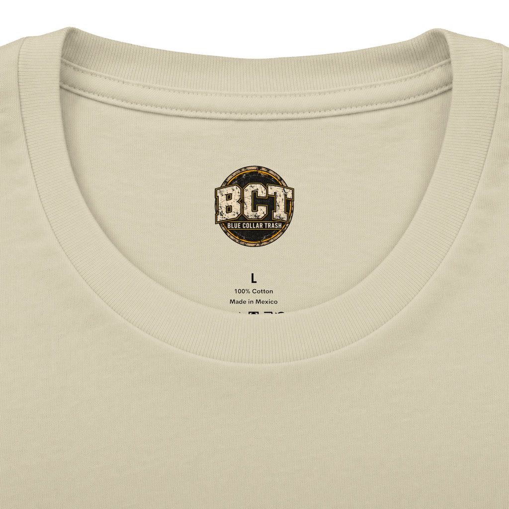 Built on Blood and Sweat Shirt | Heavy Equipment & American Flag Tee