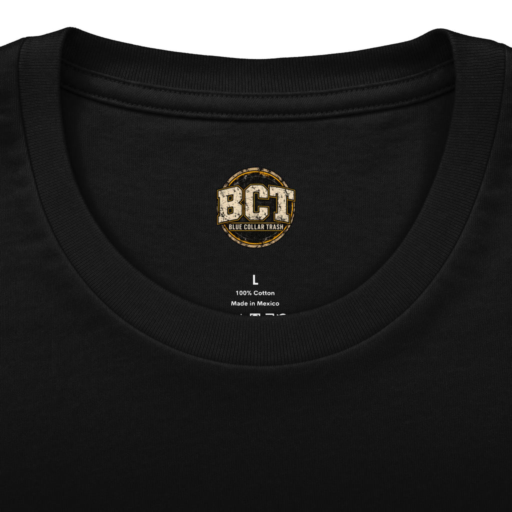Built on Blood and Sweat Shirt | Heavy Equipment & American Flag Tee