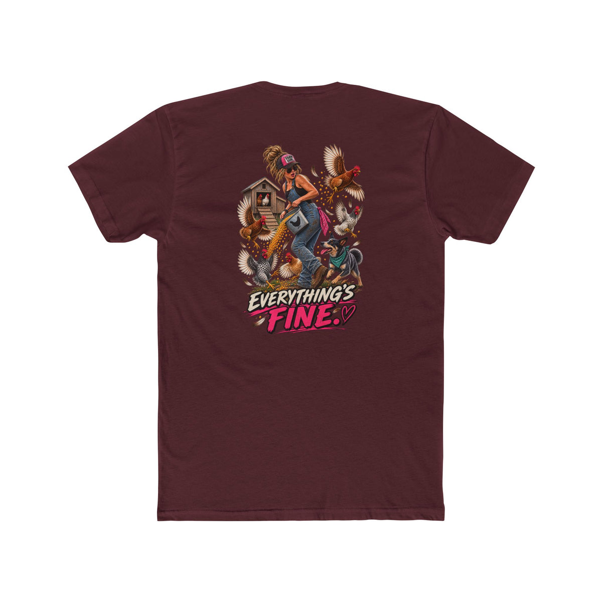 Everything’s Fine Shirt | Funny Blue Collar Women’s Tee