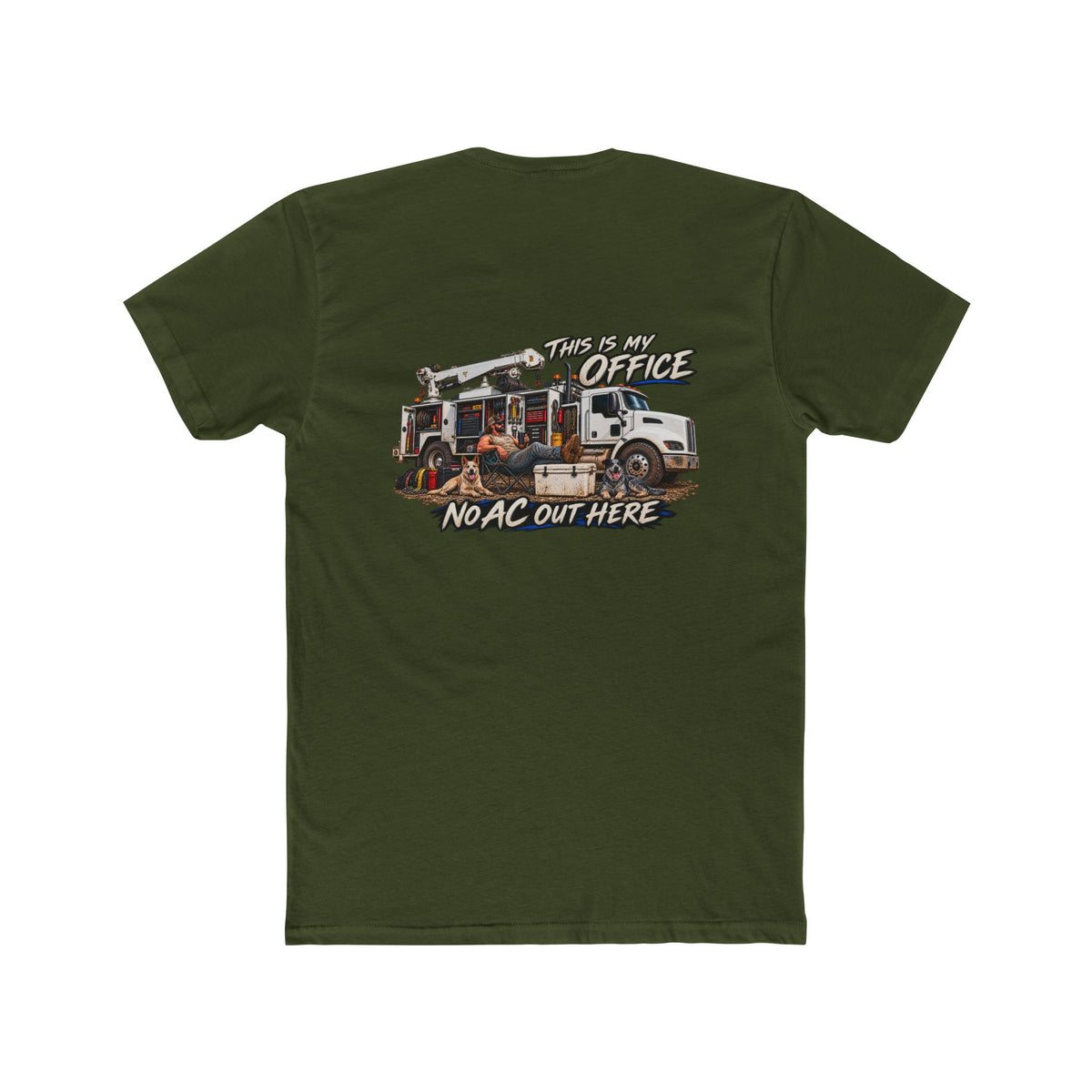 This Is My Office No AC Out Here Shirt | Heavy Equipment Mechanic Tee