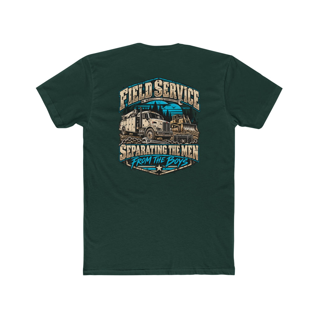 Field Service – Heavy Equipment Mechanic Shirt "Separating the Men From the Boys" Truck Graphic Tshirt