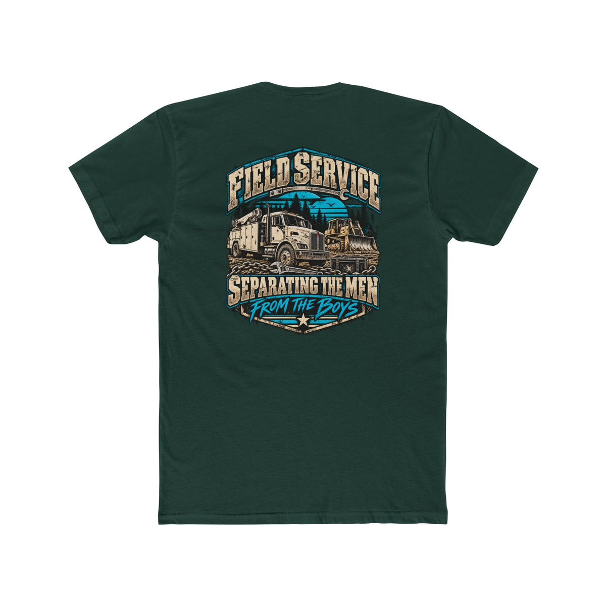 Field Service – Heavy Equipment Mechanic Shirt "Separating the Men From the Boys" Truck Graphic Tshirt