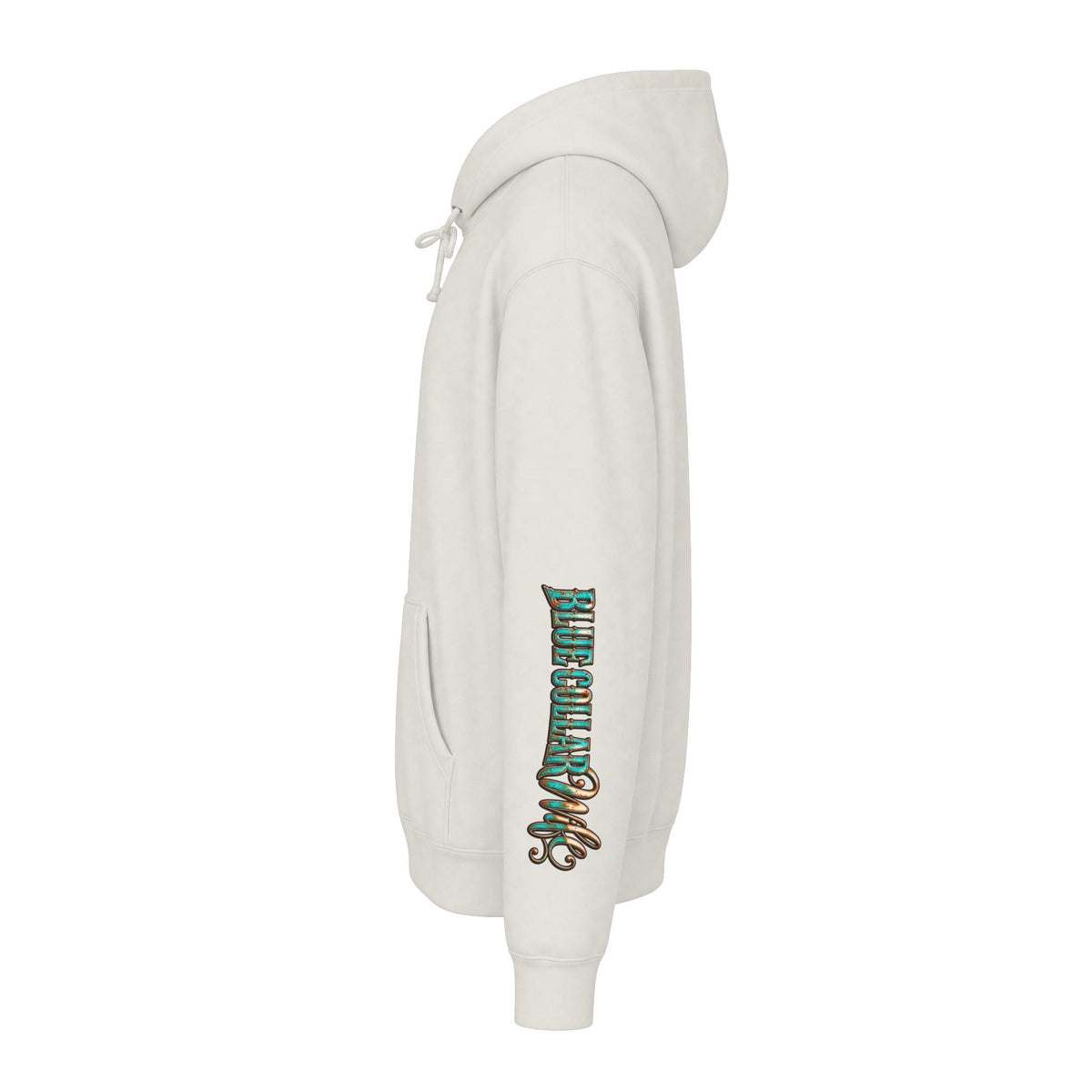 Spoiled Blue Collar Wife Hooded Sweatshirt | Floral Rustic Back Design