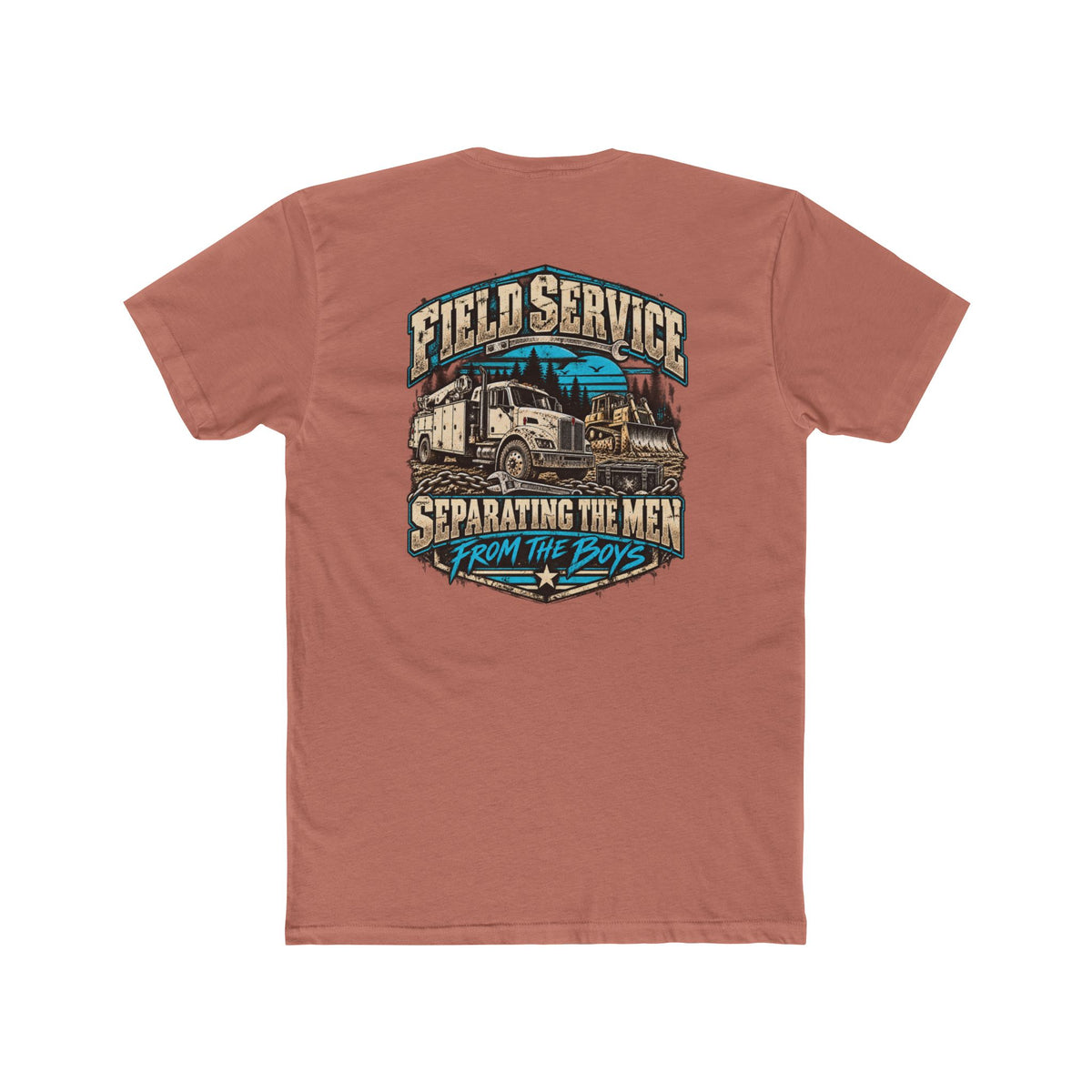 Field Service – Heavy Equipment Mechanic Shirt "Separating the Men From the Boys" Truck Graphic Tshirt