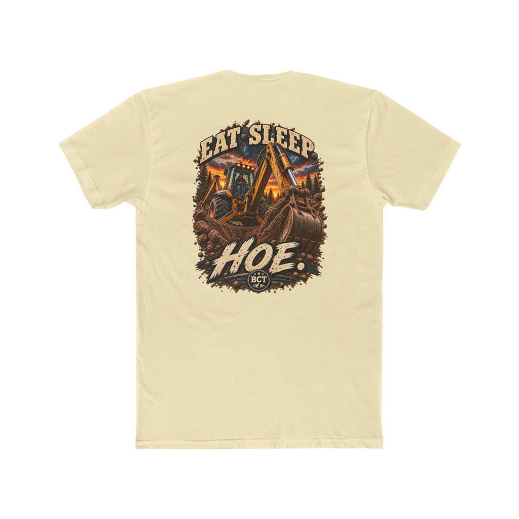 Eat Sleep Hoe Shirt | Backhoe & Heavy Equipment Operator Tee