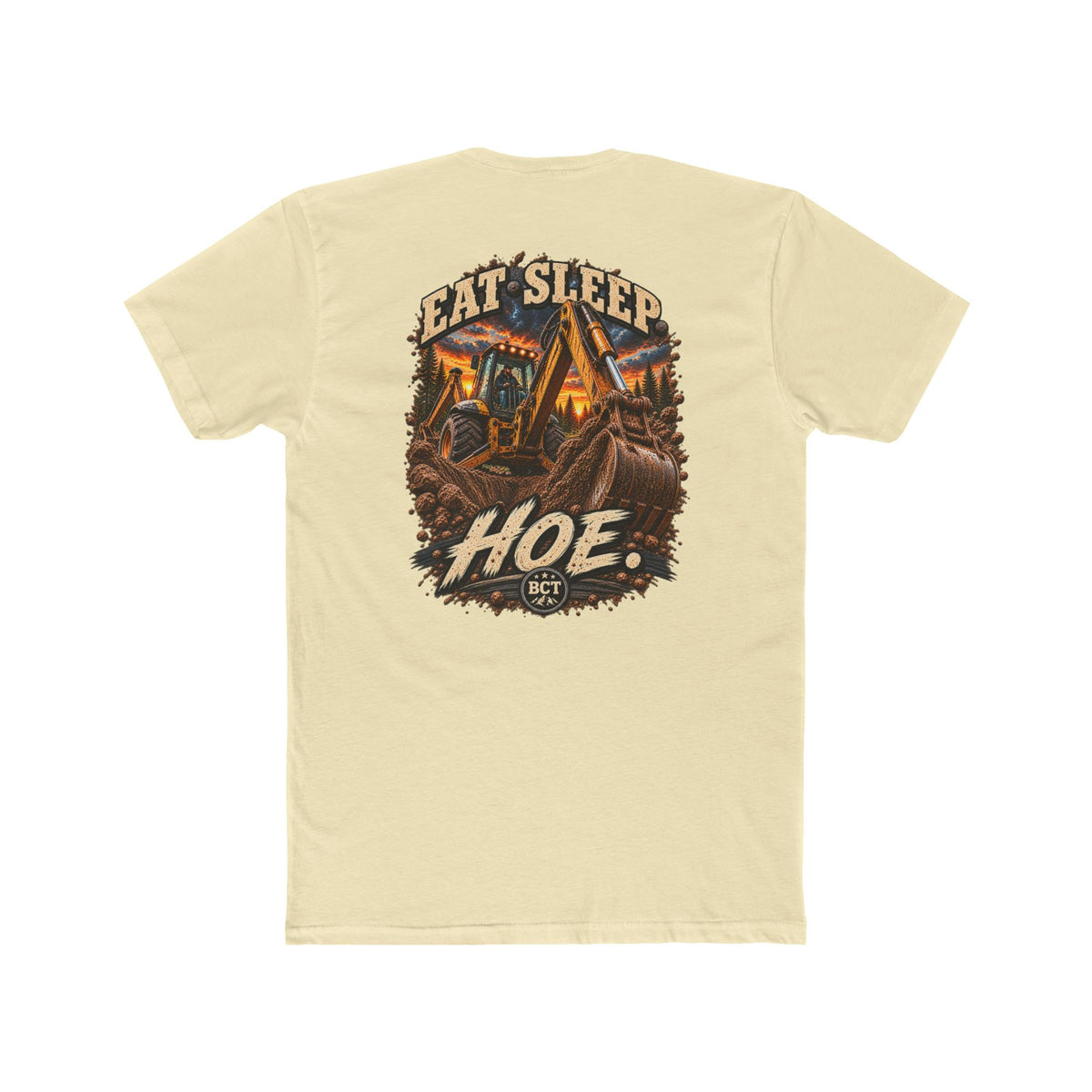 Eat Sleep Hoe Shirt | Backhoe & Heavy Equipment Operator Tee