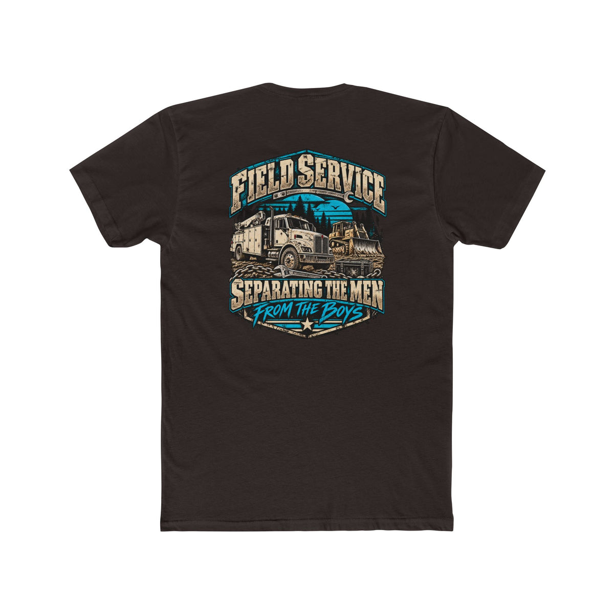 Field Service – Heavy Equipment Mechanic Shirt "Separating the Men From the Boys" Truck Graphic Tshirt