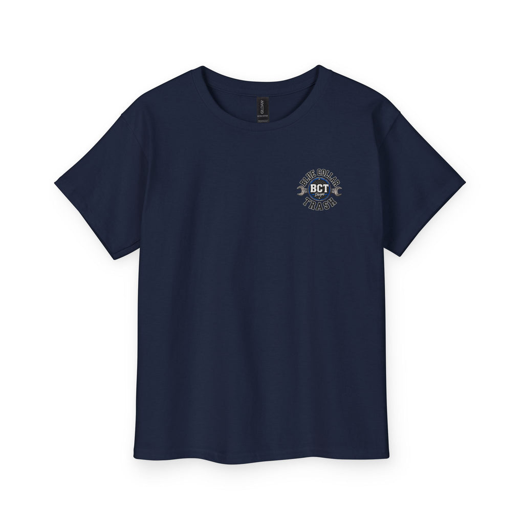 Blue Collar Monster Mash Kids Shirt | Boys Halloween Heavy Equipment Tee