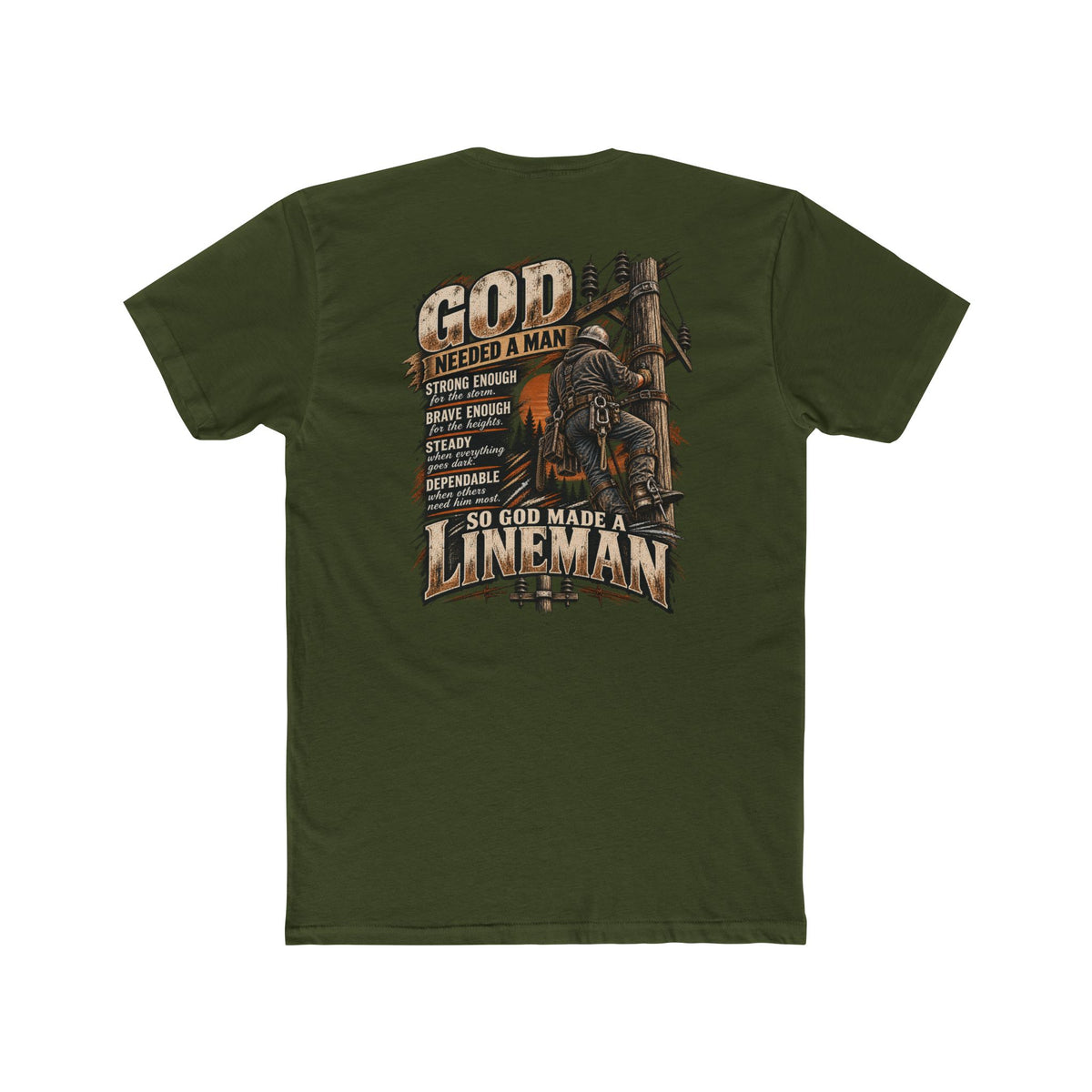 Journeyman lineman tee by Blue Collar Trash