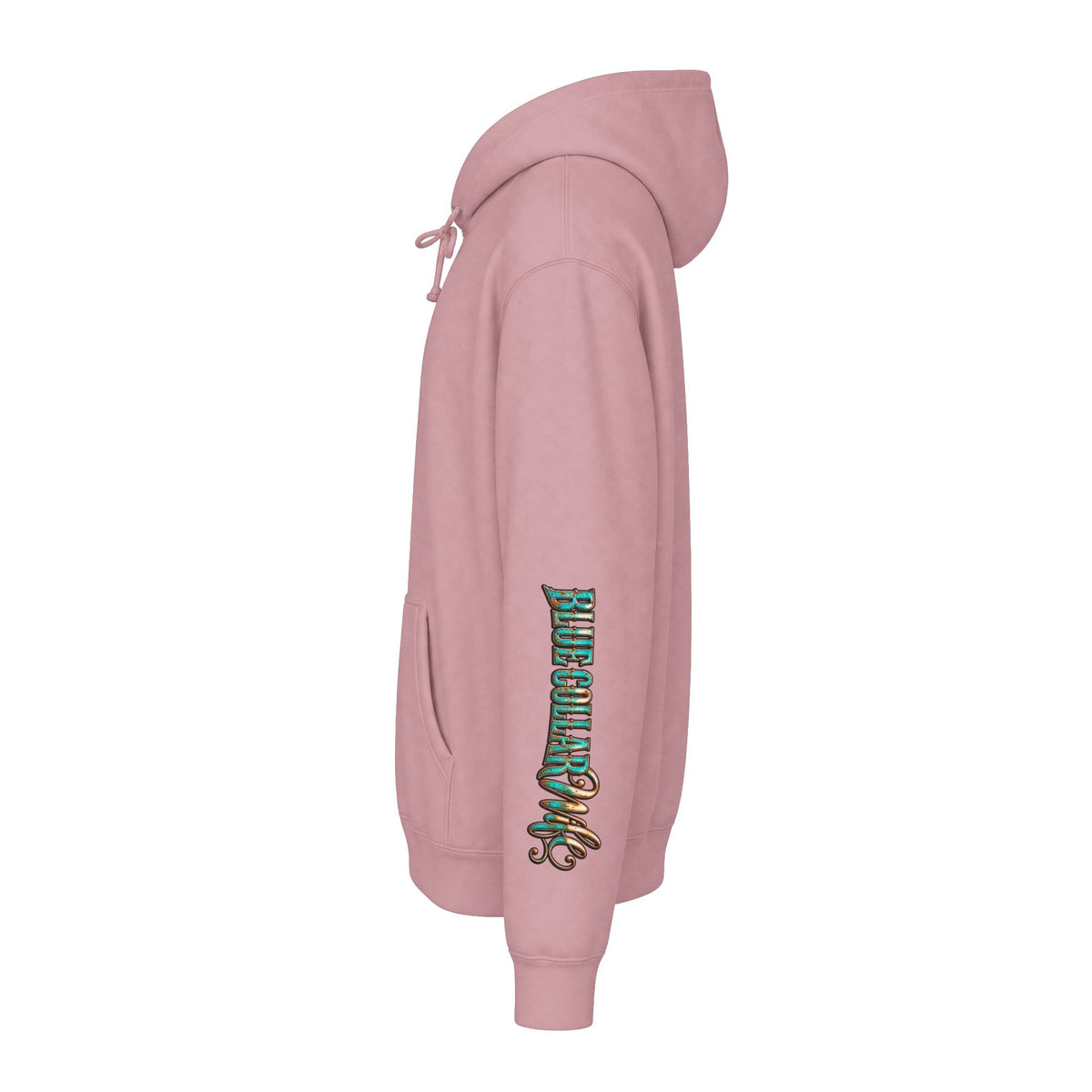 Spoiled Blue Collar Wife Hooded Sweatshirt | Floral Rustic Back Design