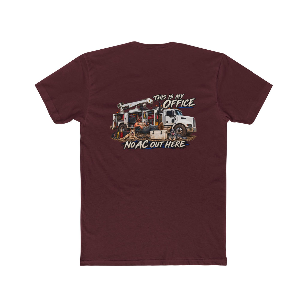 This Is My Office No AC Out Here Shirt | Heavy Equipment Mechanic Tee