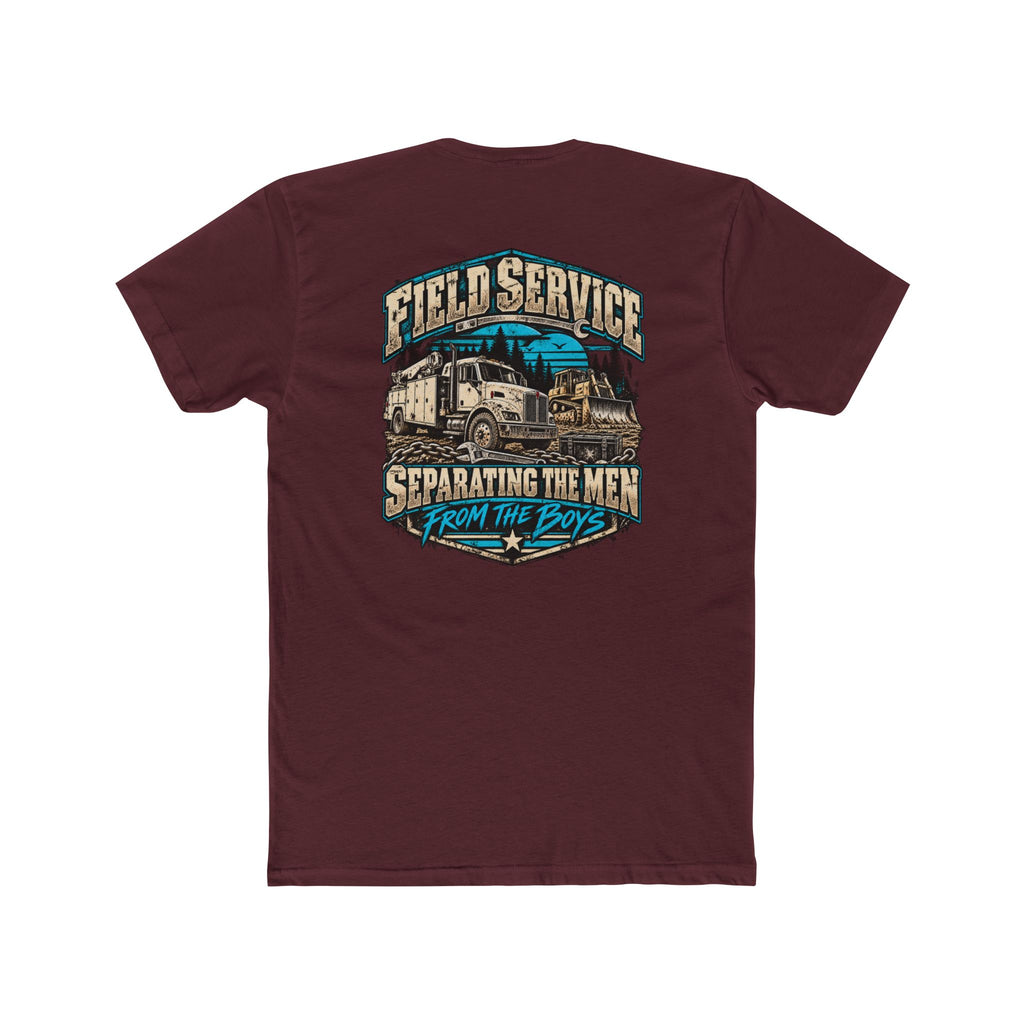Field Service – Heavy Equipment Mechanic Shirt "Separating the Men From the Boys" Truck Graphic Tshirt