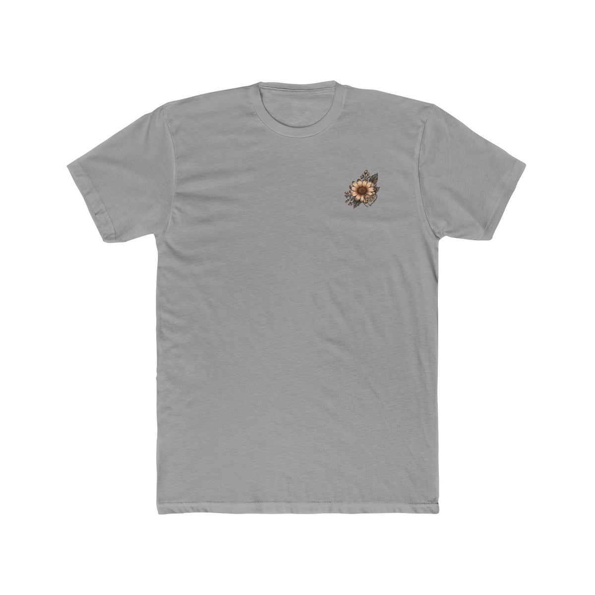 Farm wife tee with blue tractor, cowgirl boots and sunflowers by Blue Collar Trash