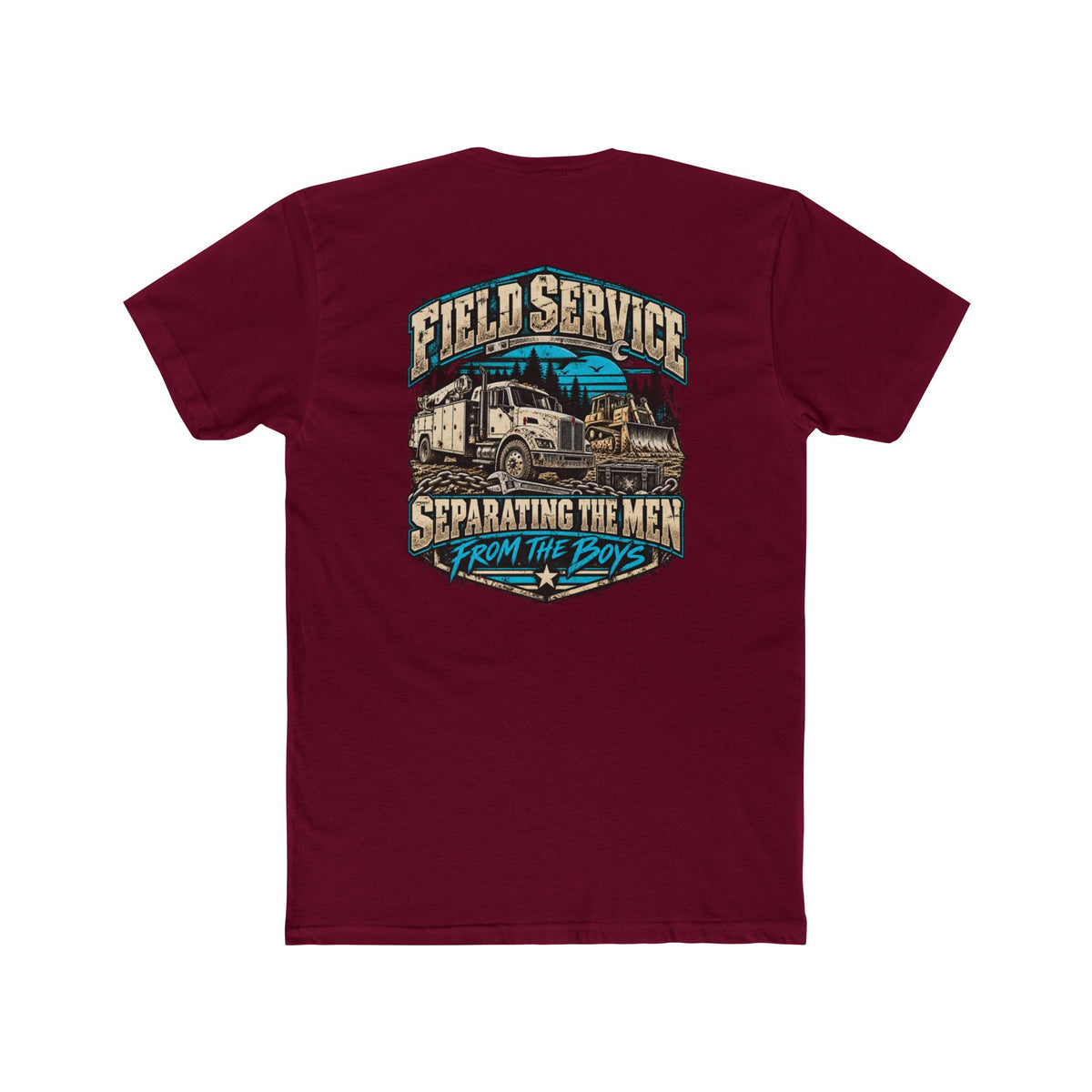 Field Service – Heavy Equipment Mechanic Shirt "Separating the Men From the Boys" Truck Graphic Tshirt