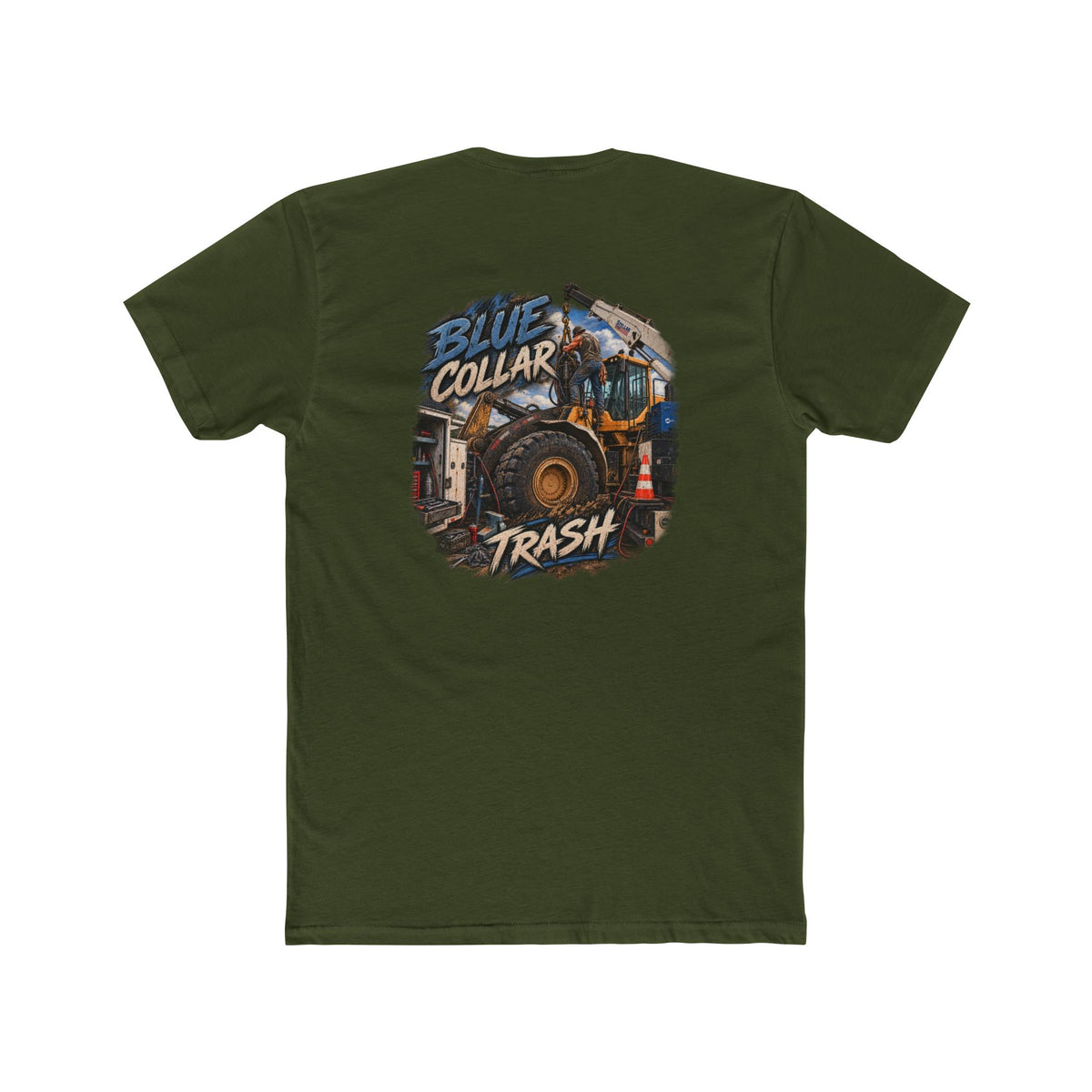 Blue Collar Trash Shirt | Heavy Equipment & Mechanic Tee