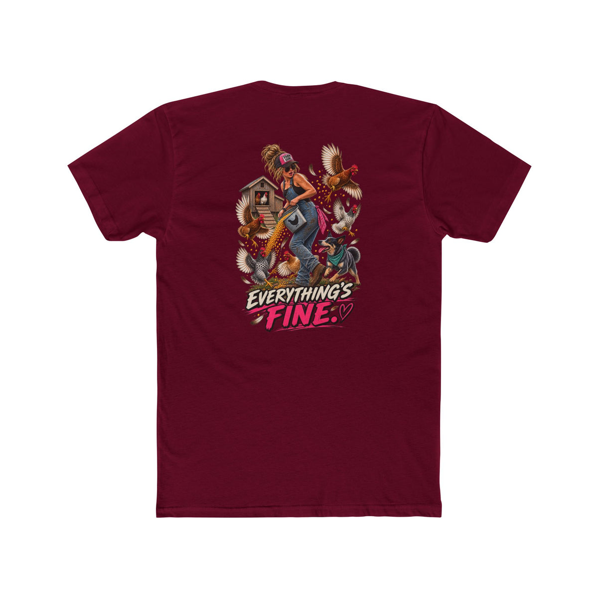 Everything’s Fine Shirt | Funny Blue Collar Women’s Tee