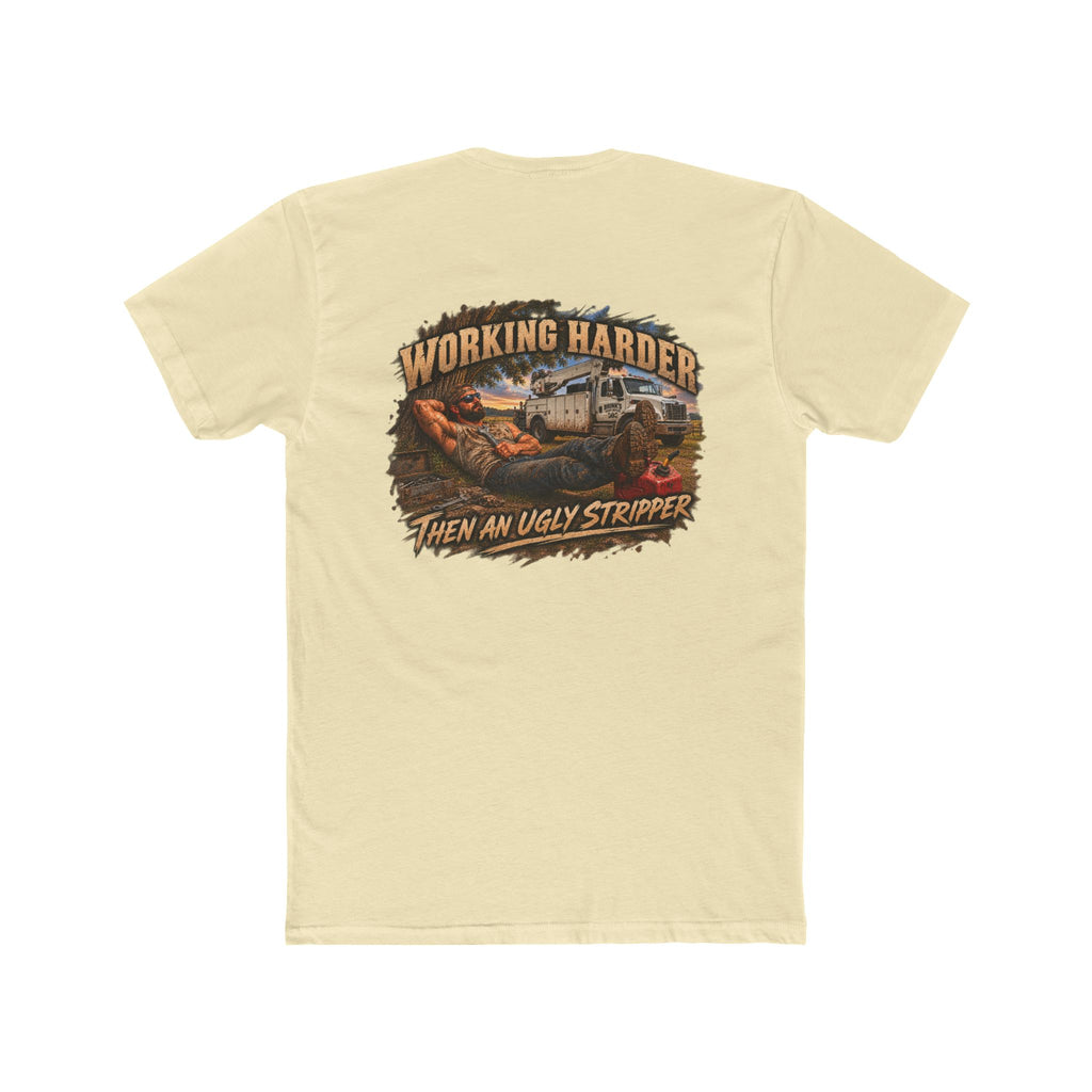 Working Harder Than an Ugly Stripper Shirt | Funny Mechanic Tee