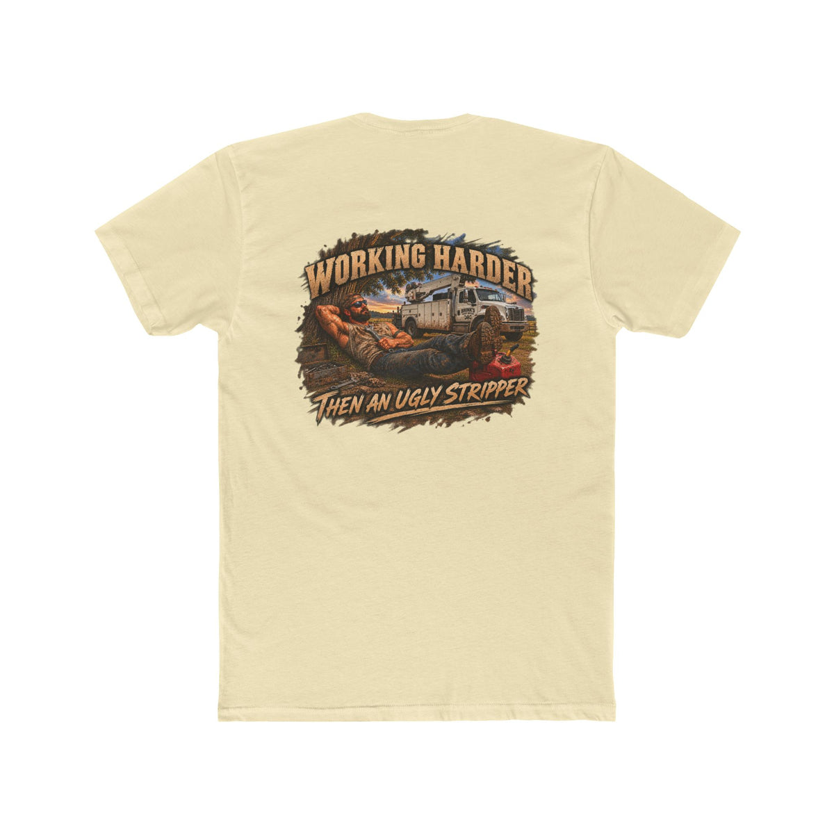 Working Harder Than an Ugly Stripper Shirt | Funny Mechanic Tee