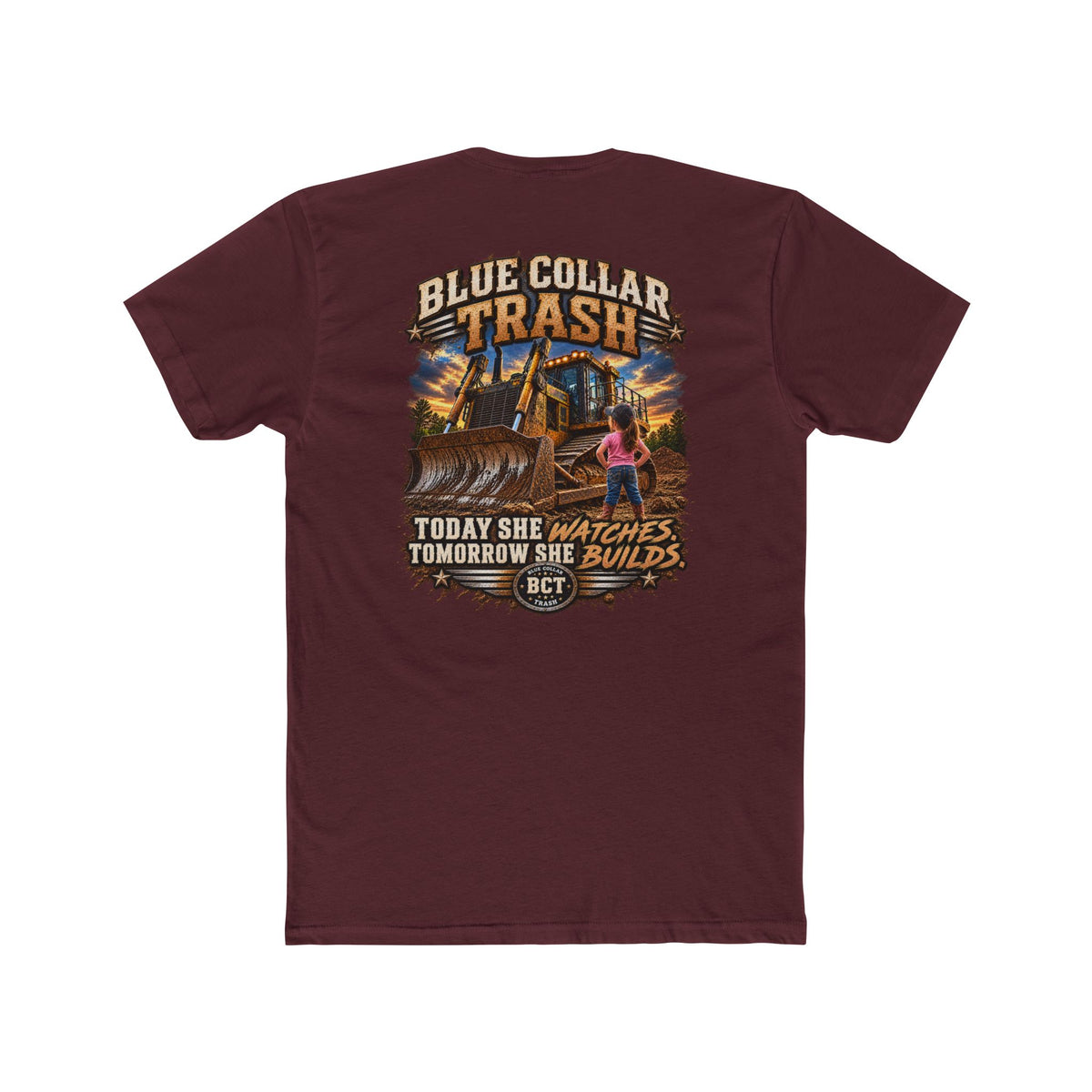 Girl Dad Heavy Equipment Shirt |Today She Watches Tomorrow She Builds