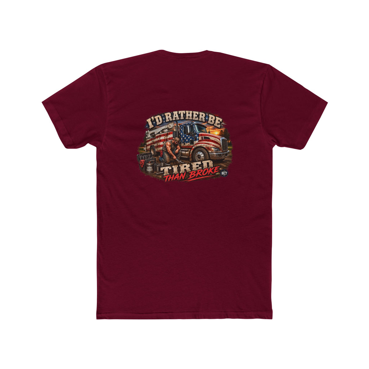 I’d Rather Be Tired Than Broke Shirt | Blue Collar Mechanic Tee