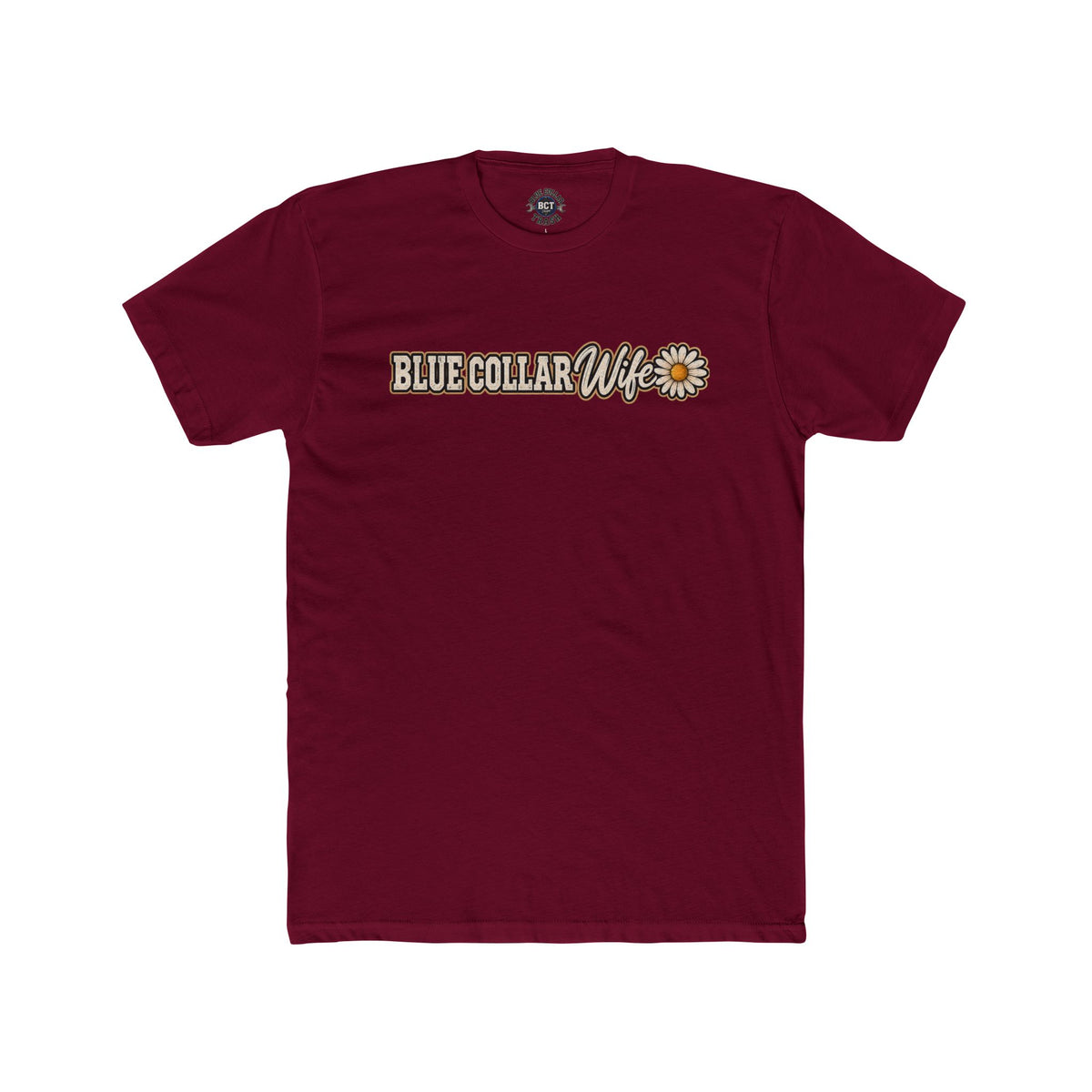 Spoiled Blue Collar Wife Funded by Overtime shirt with farm girl, chickens and sunflowers back print