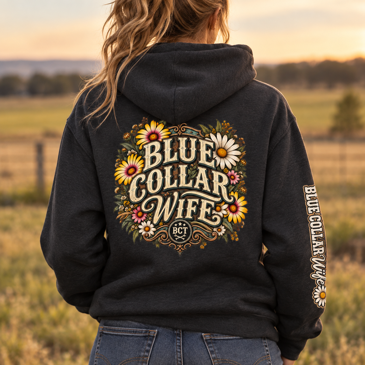 Blue Collar Wife Hoodie | Heavyweight Farm & Work Wife Sweatshirt