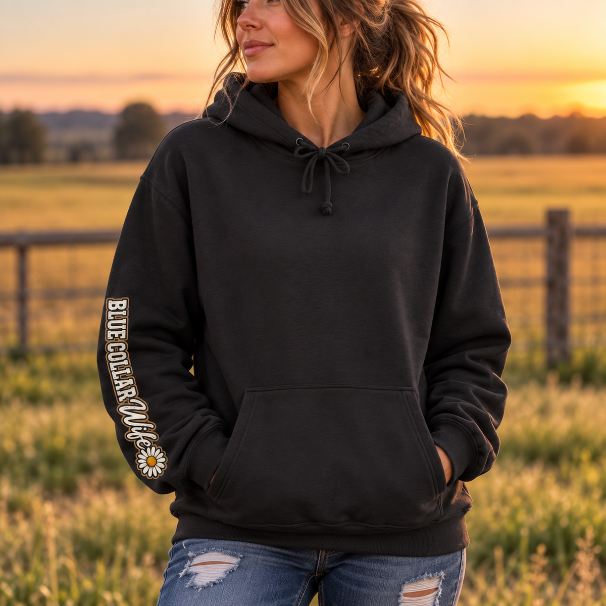 Blue Collar Wife Hoodie | Heavyweight Farm & Work Wife Sweatshirt