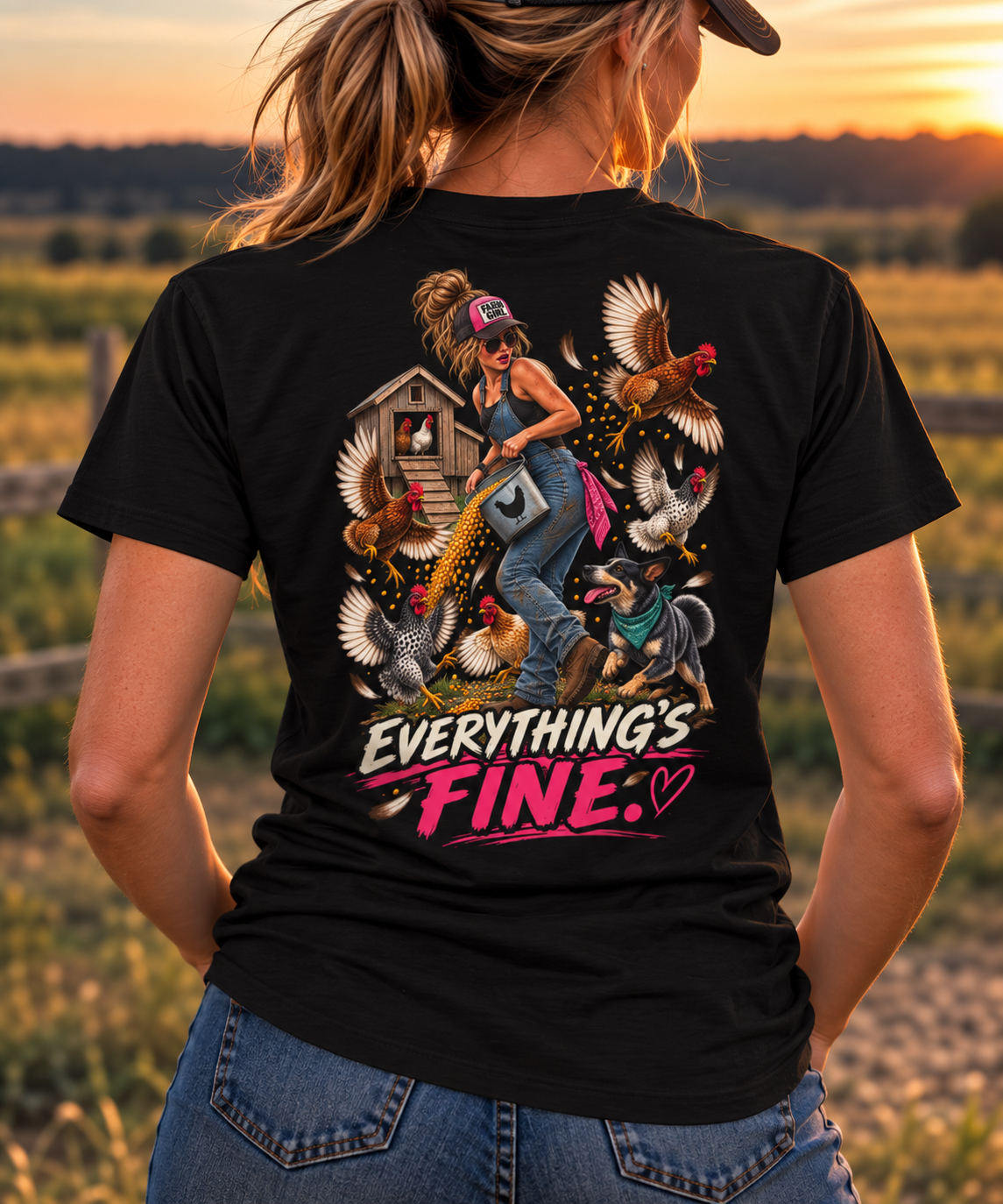 Everything’s Fine Shirt | Funny Blue Collar Women’s Tee
