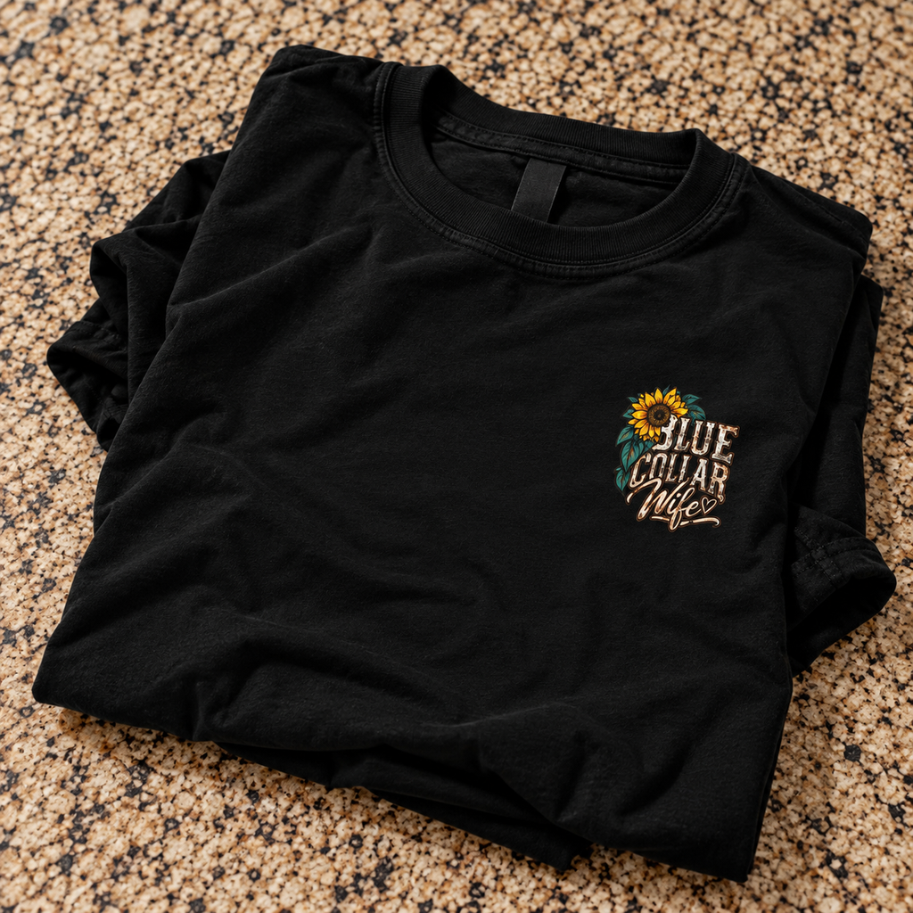 Heavy Equipment Wife Life Shirt | Blue Collar Wife T-Shirt | Bulldozer Apparel