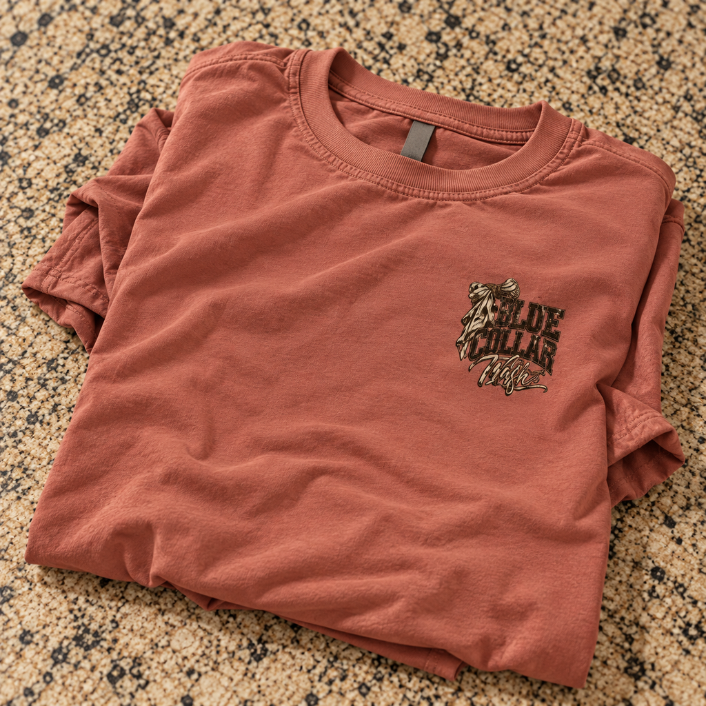 Funny heavy equipment wife tee with excavator graphic by Blue Collar Trash