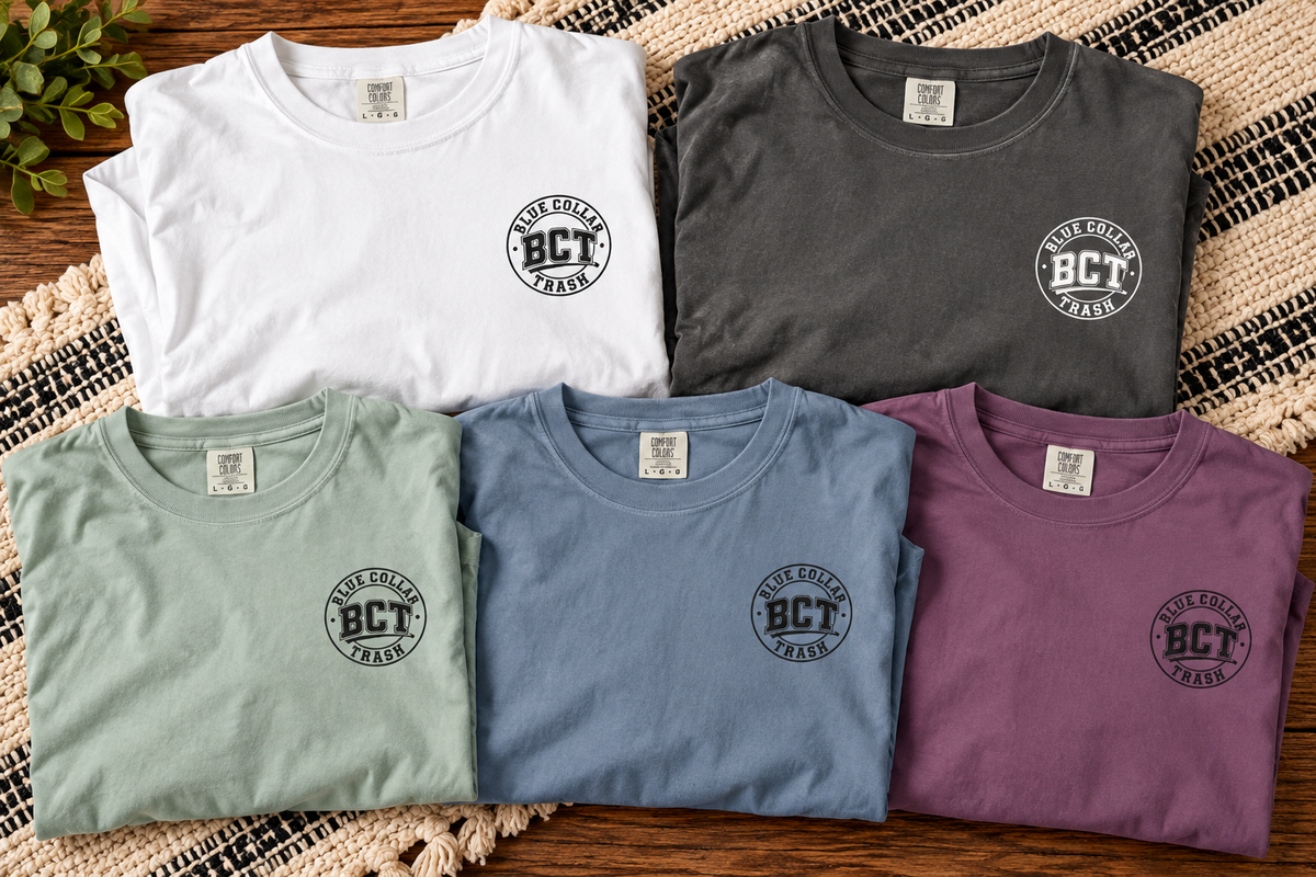 Funny farm girl Comfort Colors tee by Blue Collar Trash