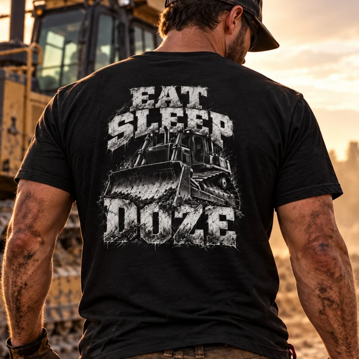 Eat Sleep Doze Shirt | Bulldozer & Heavy Equipment Operator Tee
