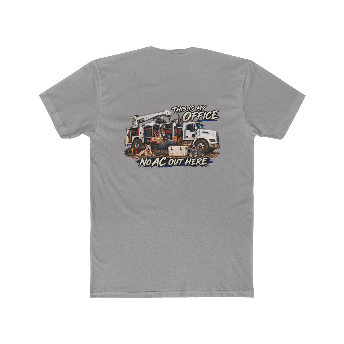 This Is My Office No AC Out Here Shirt | Heavy Equipment Mechanic Tee