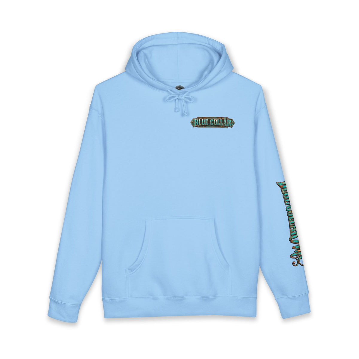 Spoiled Blue Collar Wife Hooded Sweatshirt | Floral Rustic Back Design