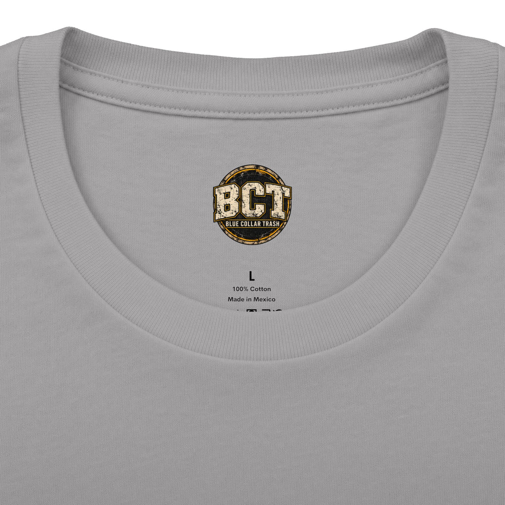 Built on Blood and Sweat Shirt | Heavy Equipment & American Flag Tee