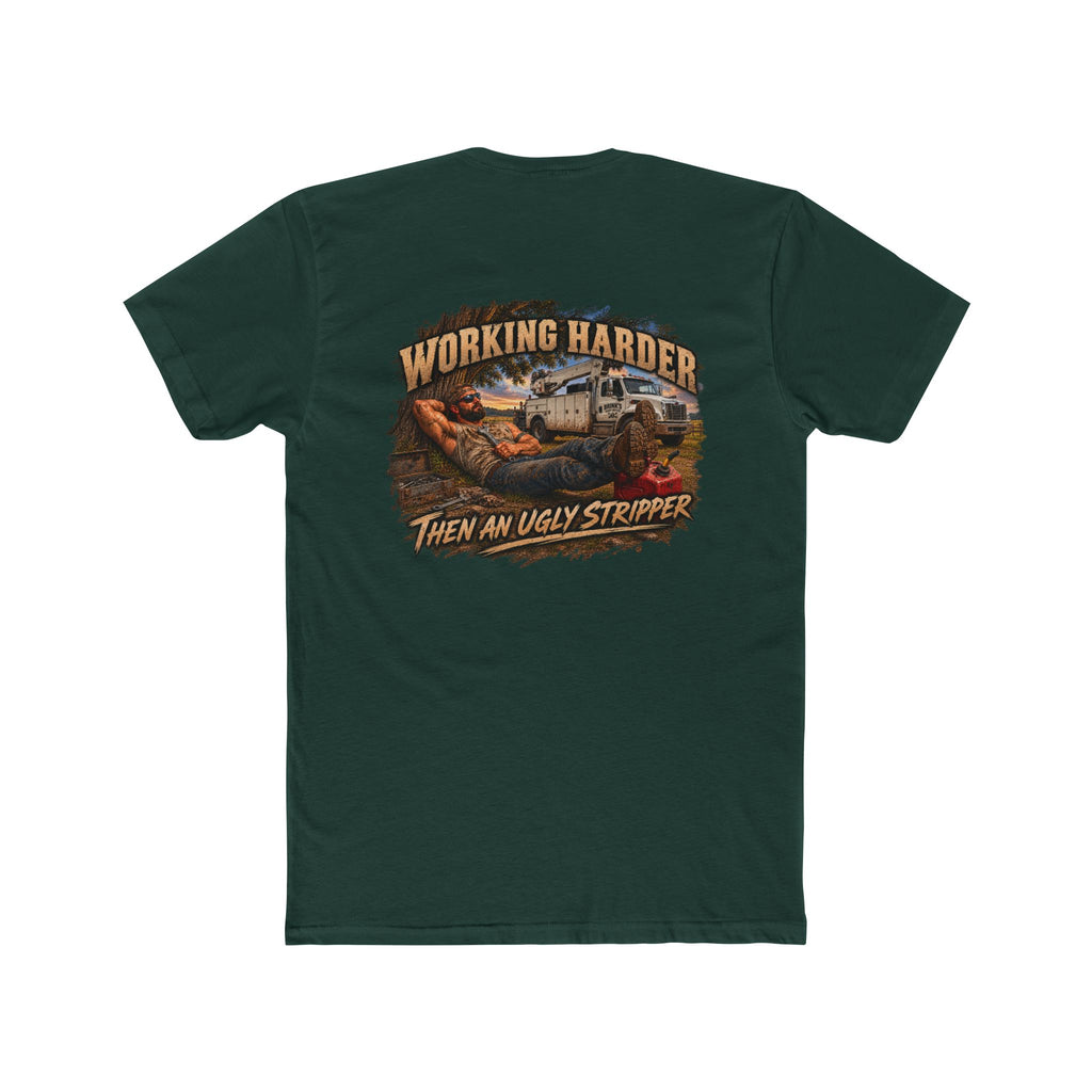 Working Harder Than an Ugly Stripper Shirt | Funny Mechanic Tee