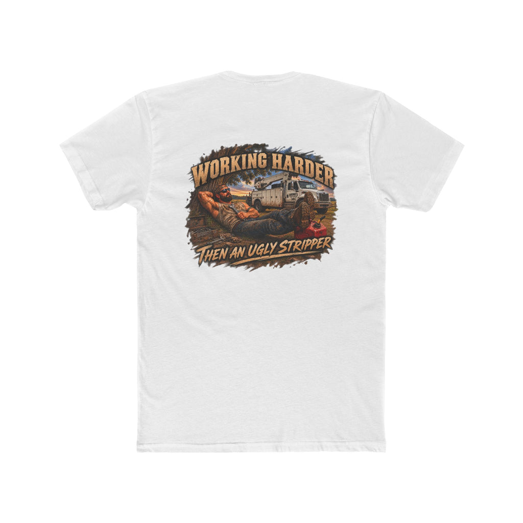 Working Harder Than an Ugly Stripper Shirt | Funny Mechanic Tee