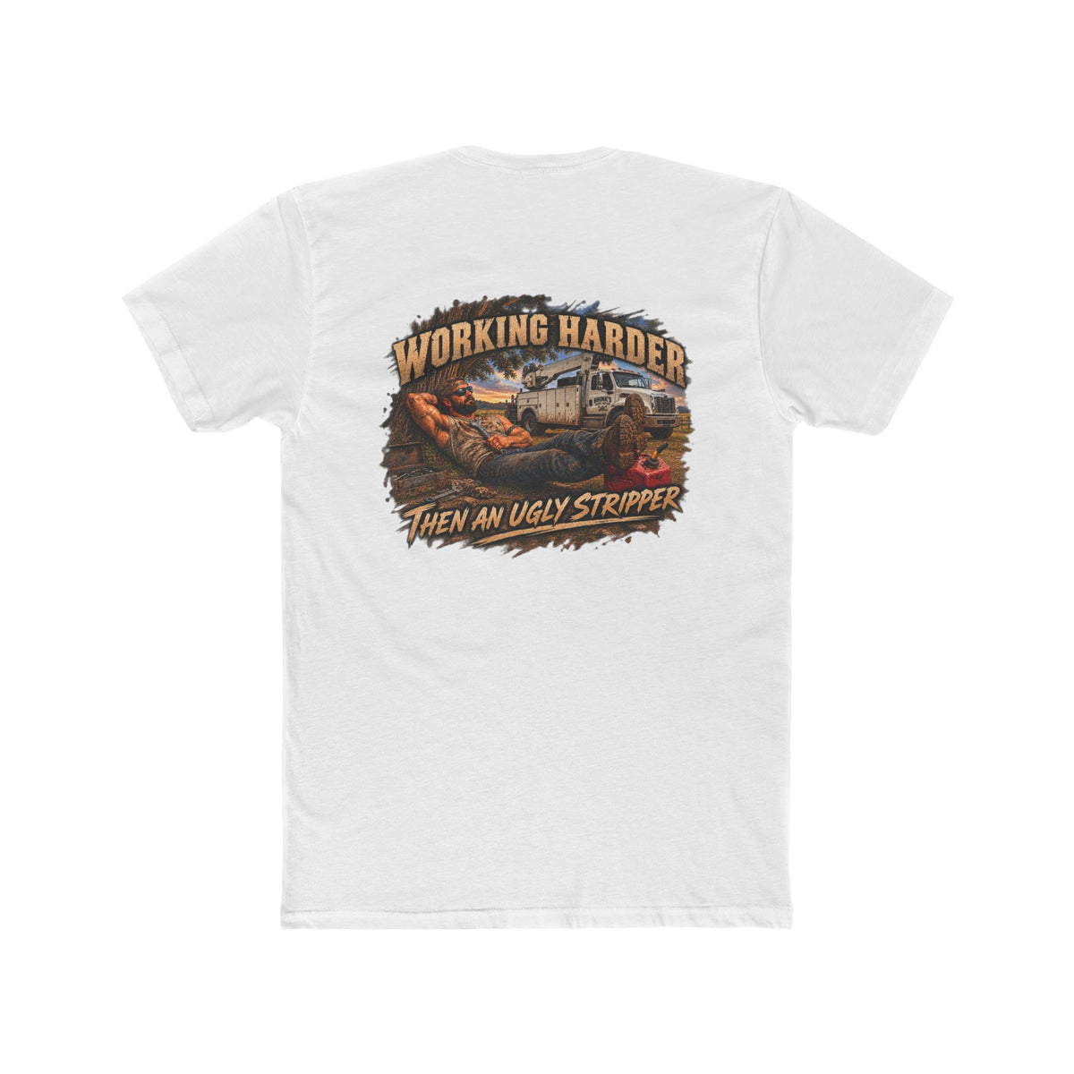 Working Harder Than an Ugly Stripper Shirt | Funny Mechanic Tee