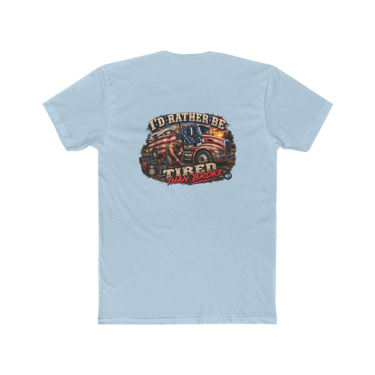 I’d Rather Be Tired Than Broke Shirt | Blue Collar Mechanic Tee