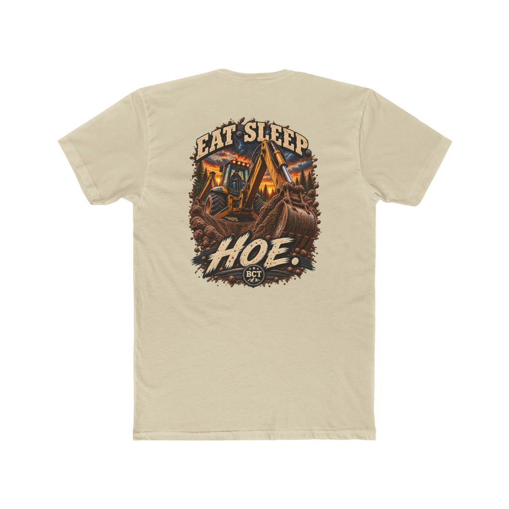 Eat Sleep Hoe Shirt | Backhoe & Heavy Equipment Operator Tee