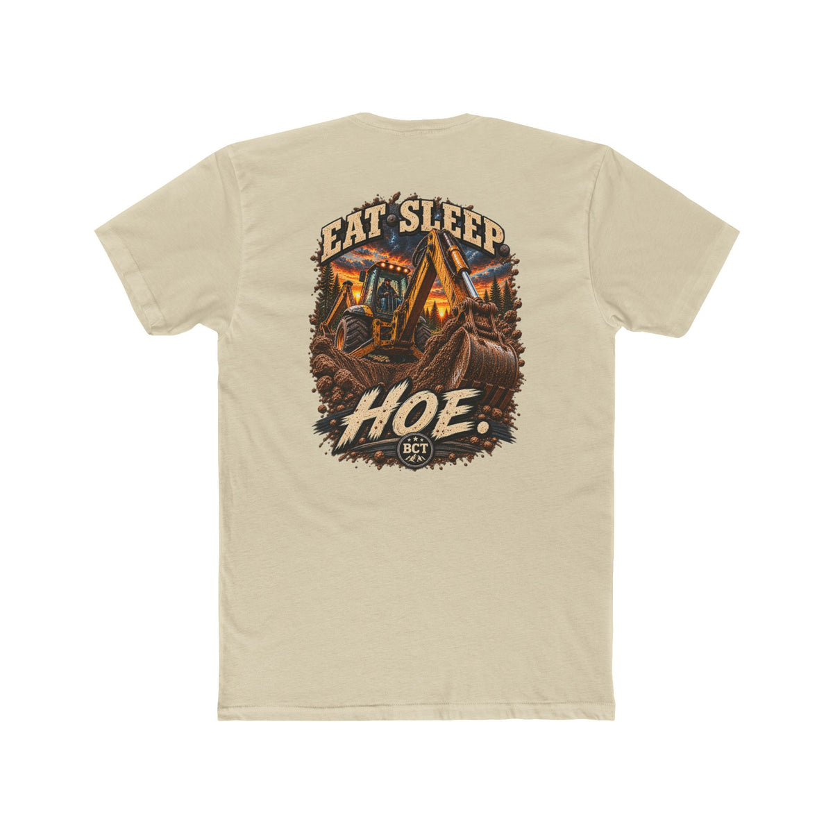 Eat Sleep Hoe Shirt | Backhoe & Heavy Equipment Operator Tee