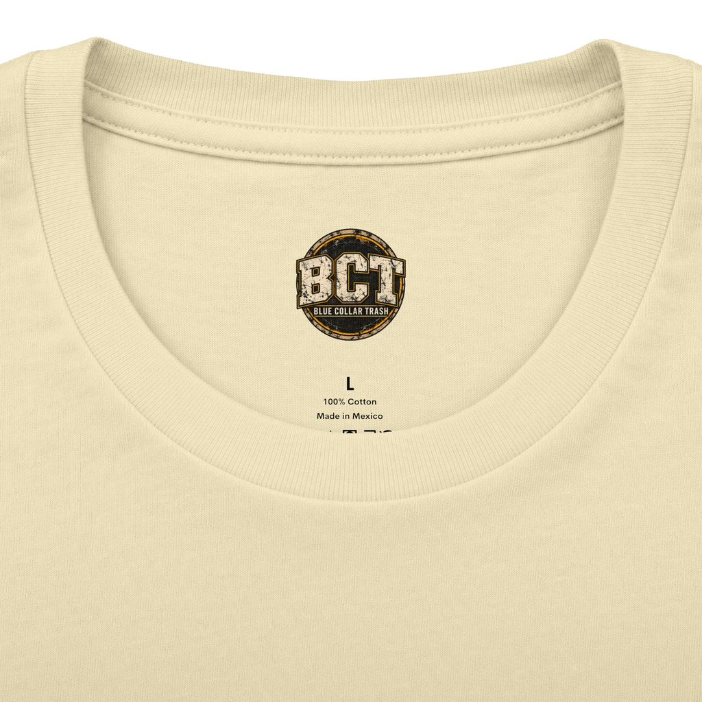 Built on Blood and Sweat Shirt | Heavy Equipment & American Flag Tee