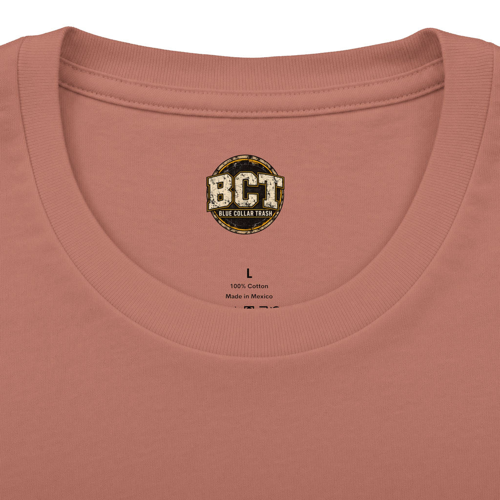 These Dirty Hands Built This Life blue collar shirt with couple, truck and dog back print
