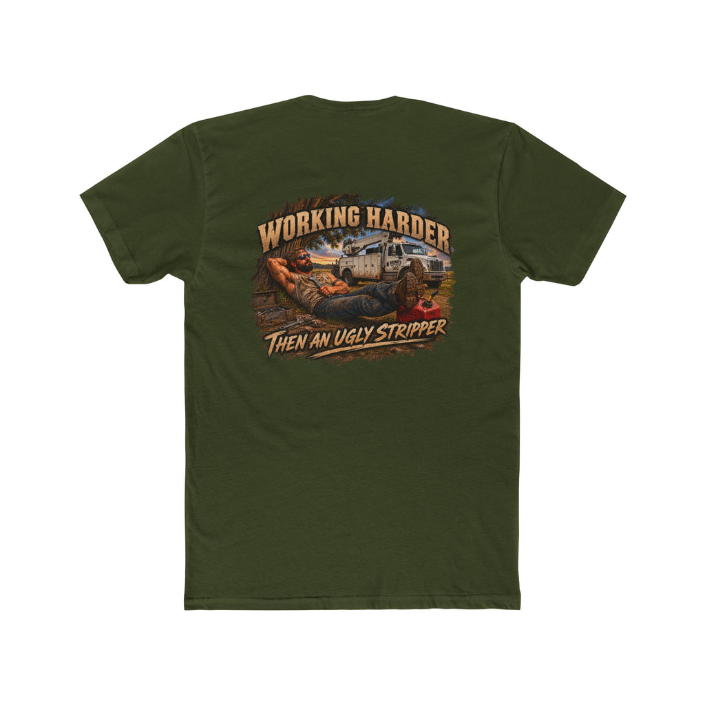 Working Harder Than an Ugly Stripper Shirt | Funny Mechanic Tee