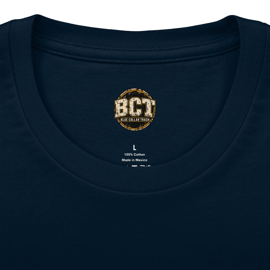 Built on Blood and Sweat Shirt | Heavy Equipment & American Flag Tee